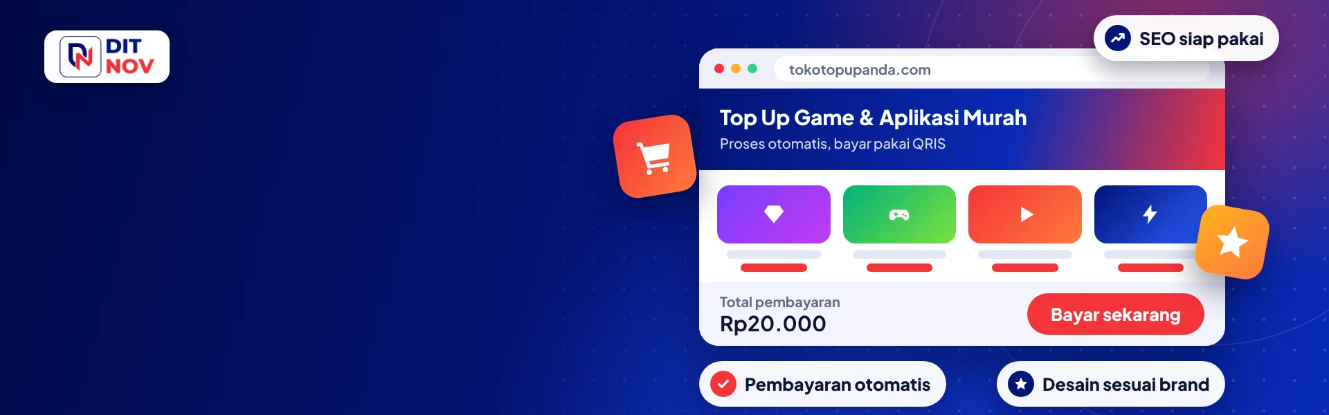 Jasa pembuatan website top up