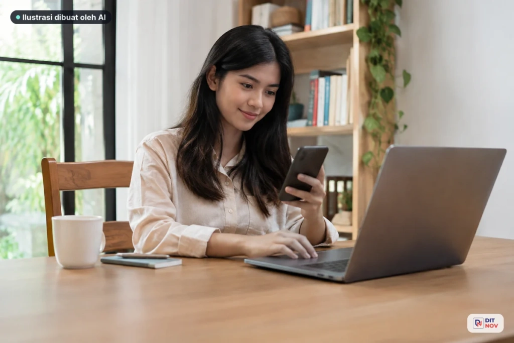 Contoh landing page jasa dengan informasi layanan dan tombol konsultasi