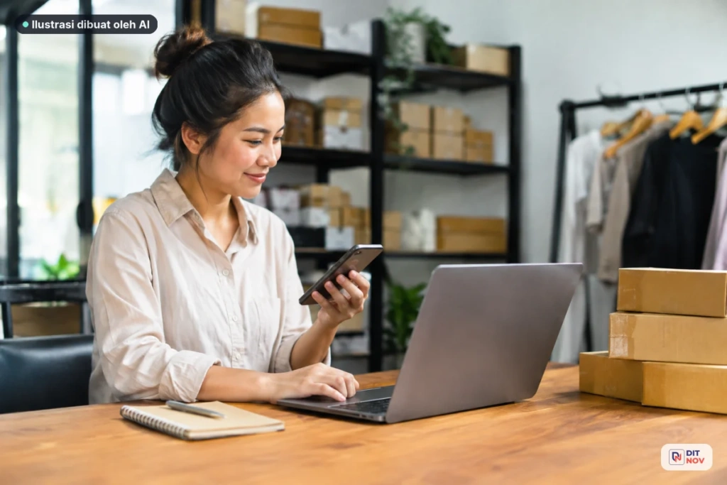Ilustrasi dashboard transaksi payment gateway untuk bisnis online