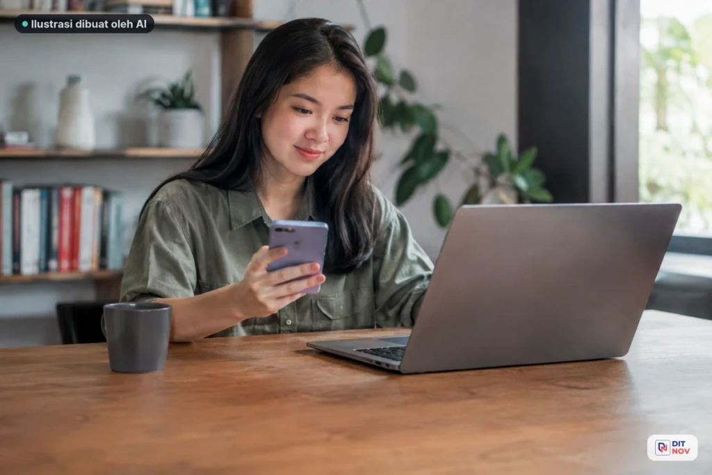 Ilustrasi halaman situs web dan komponen dasarnya