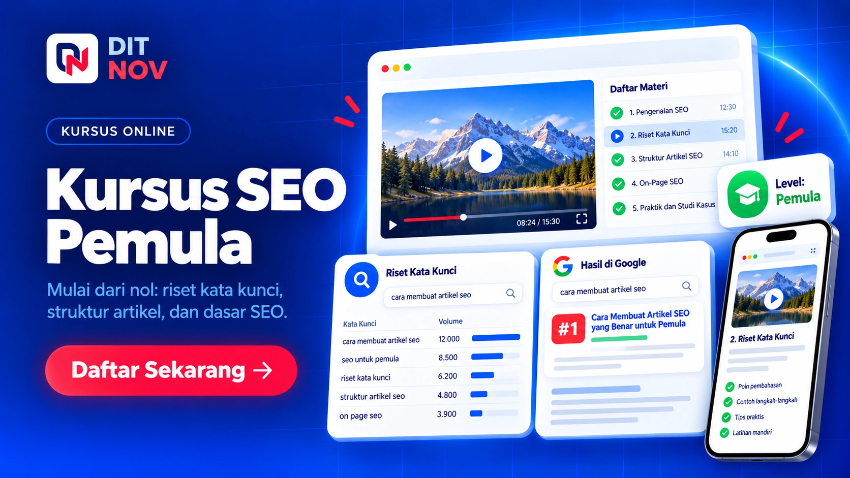 Kursus seo pemula ditnov