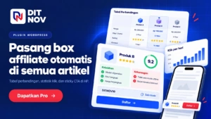 Plugin wordpress dengan ui affiliate modern