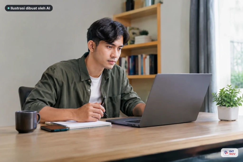 SEO Specialist menganalisis performa situs dan merencanakan optimasi mesin pencari